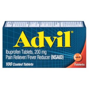 Advil 200 mg 100 Tablets