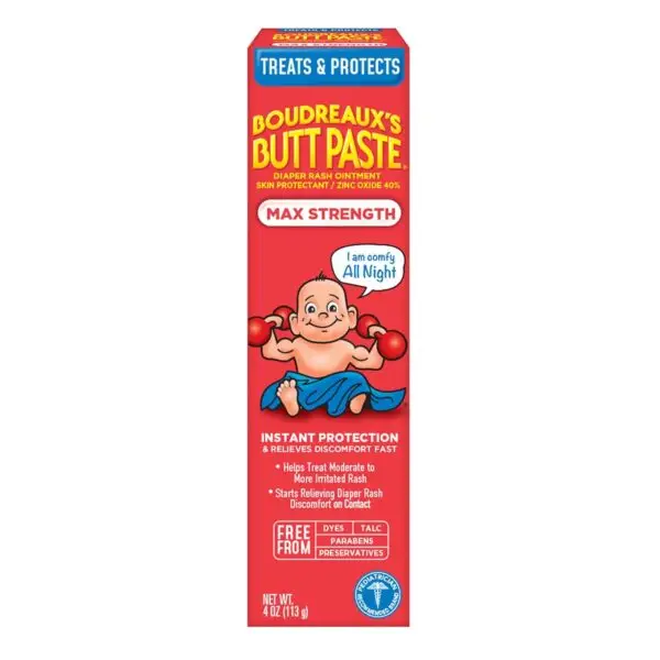 Boudreaux's Butt Paste Diaper Rash Ointment – 4 oz