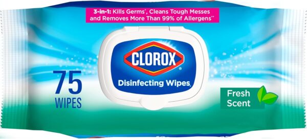 Clorox Disinfecting Wipes – Fresh Scent, 75 ct