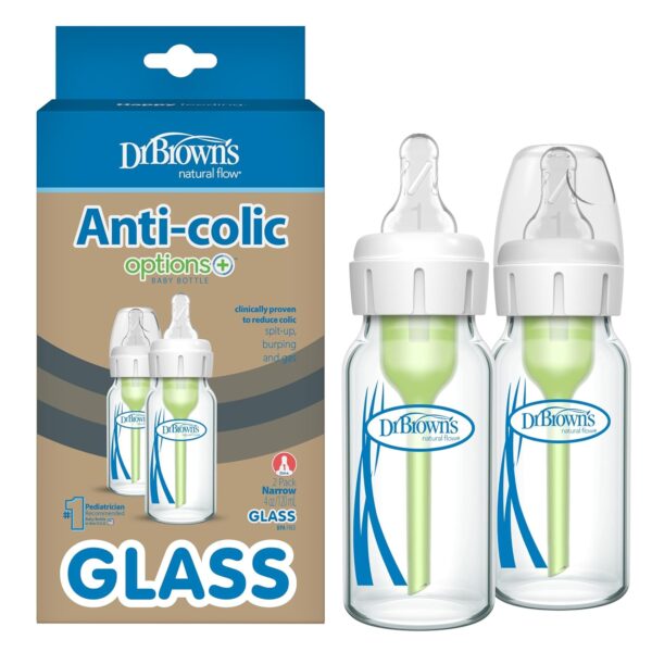 Dr. Brown’s Natural Flow Baby Bottle – 4 oz, 2-Pack