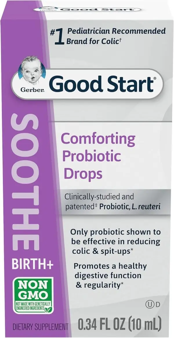 Gerber Soothe Probiotic Colic Drops – 0.34 oz