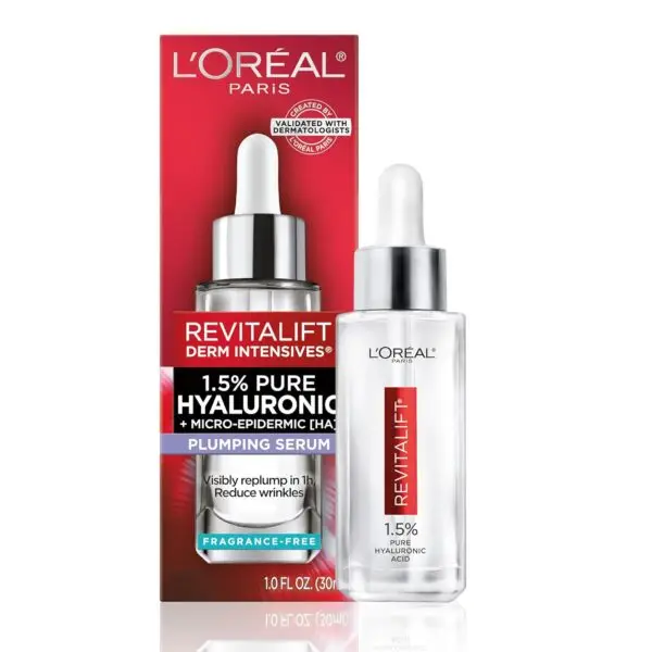 L’Oréal Paris Revitalift Derm Intensives 1.5% Hyaluronic Acid Serum – 1 oz