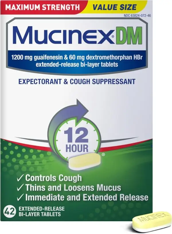 Mucinex DM Maximum Strength – 42 ct