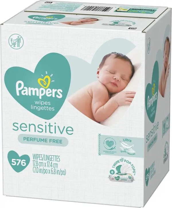 Pampers Sensitive Baby Wipes – 576 ct
